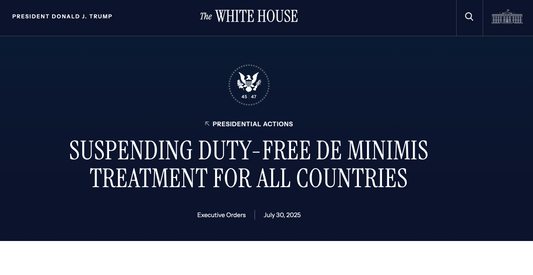 Important Update: U.S. Import Duty Rules Changing on August 29, 2025